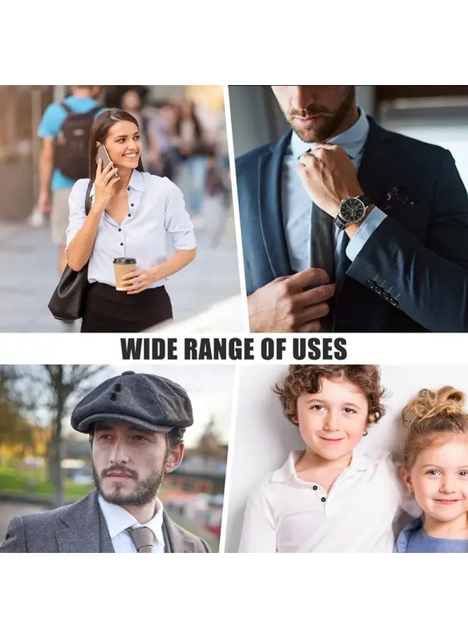 100pcs High Grade Resin Sewing Buttons 4 Hole Craft Buttons 5 Sizes Black White Round - Image 5